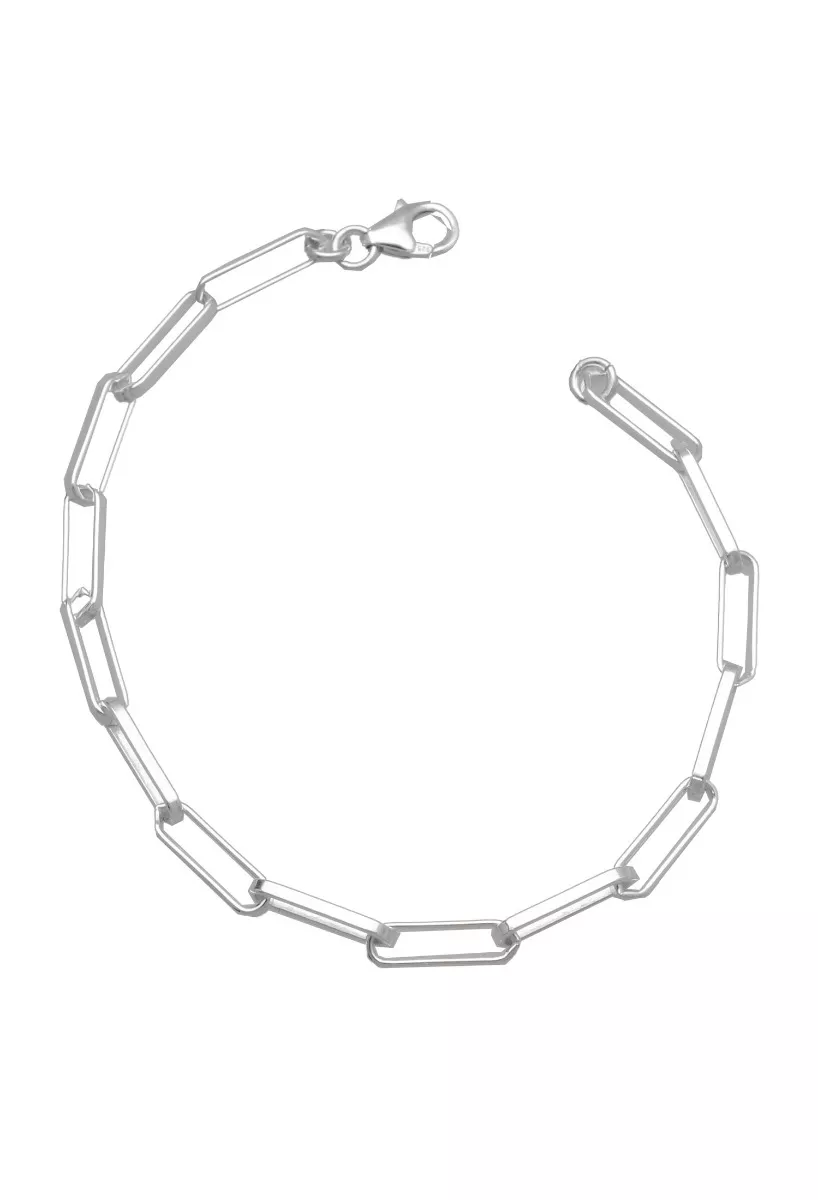 Pulseras para hombre: tendencias que renuevan el estilo masculino este enero 2026 Pulsera de plata de eslabón forzado alargado 240_RL-100-18