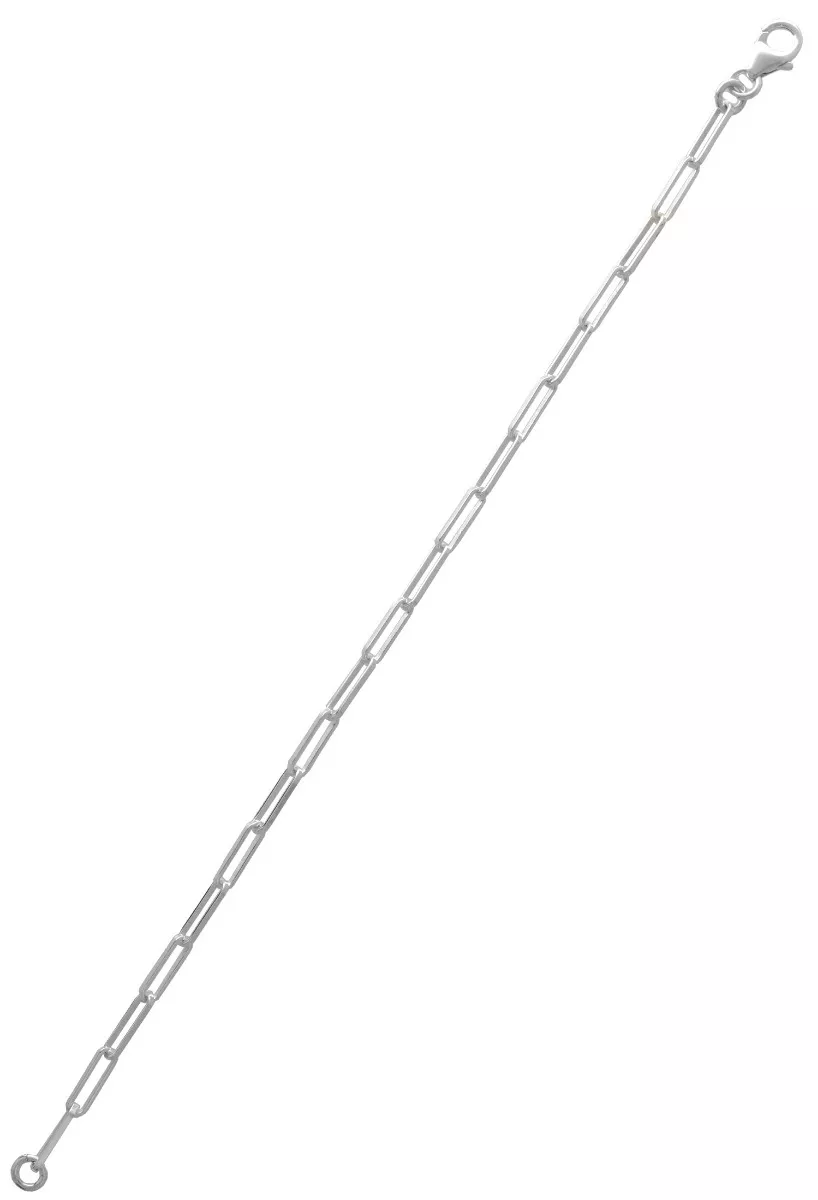 Pulsera de plata de eslabón forzado alargado 240_RL-100-18 Pulsera de plata de eslabón forzado alargado 240_RL-100-18 entero