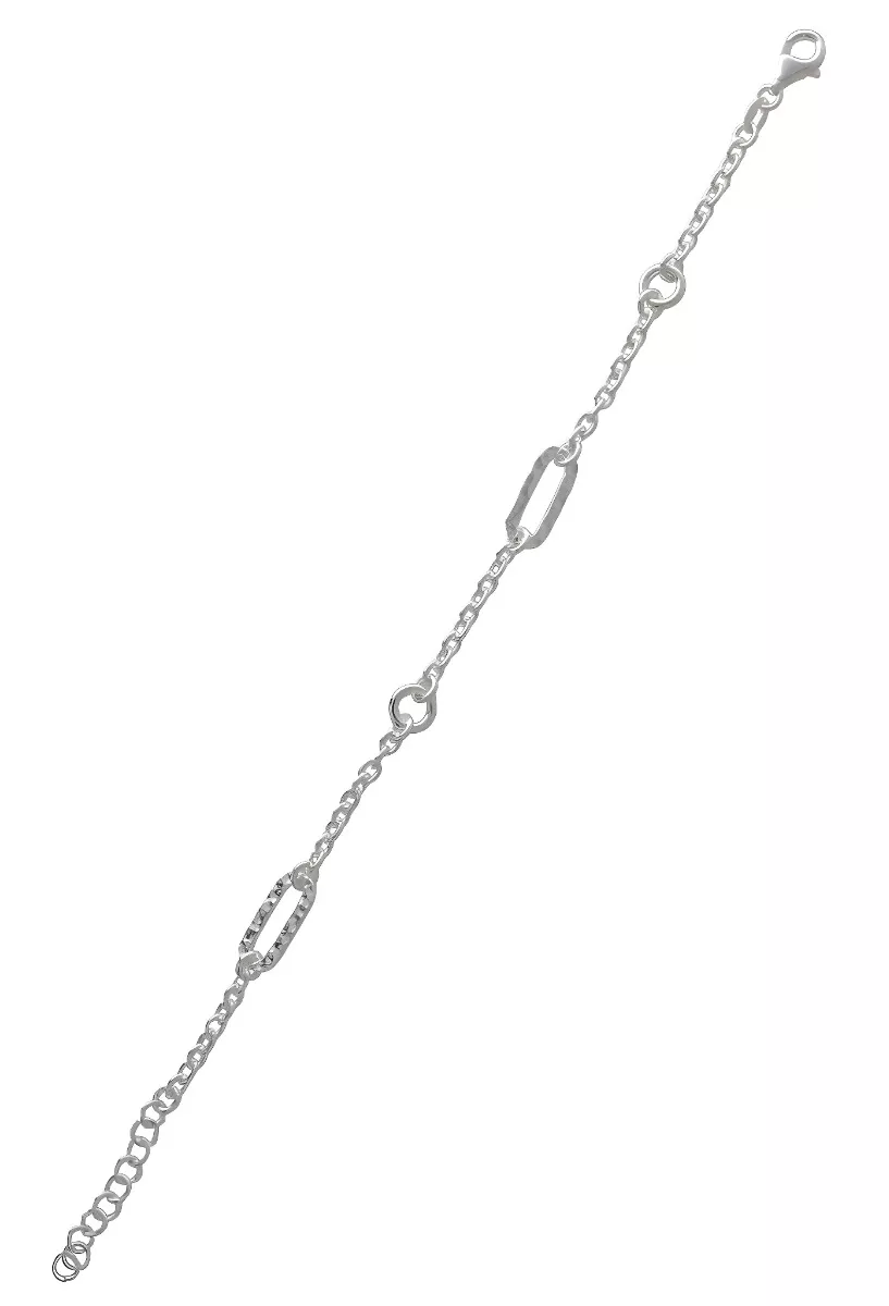 Pulsera de plata entrepiezas ovales 240_PI-14407N Pulsera de plata entrepiezas ovales 240_PI-14407N foto 3