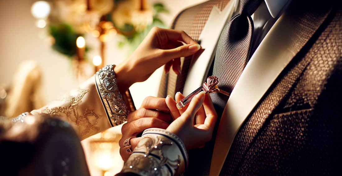 Pasador de corbata elegante