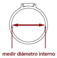 Anillo de Compromiso oro blanco 18k con diamante natural 601_1237-B silueta anillo medidas anillos