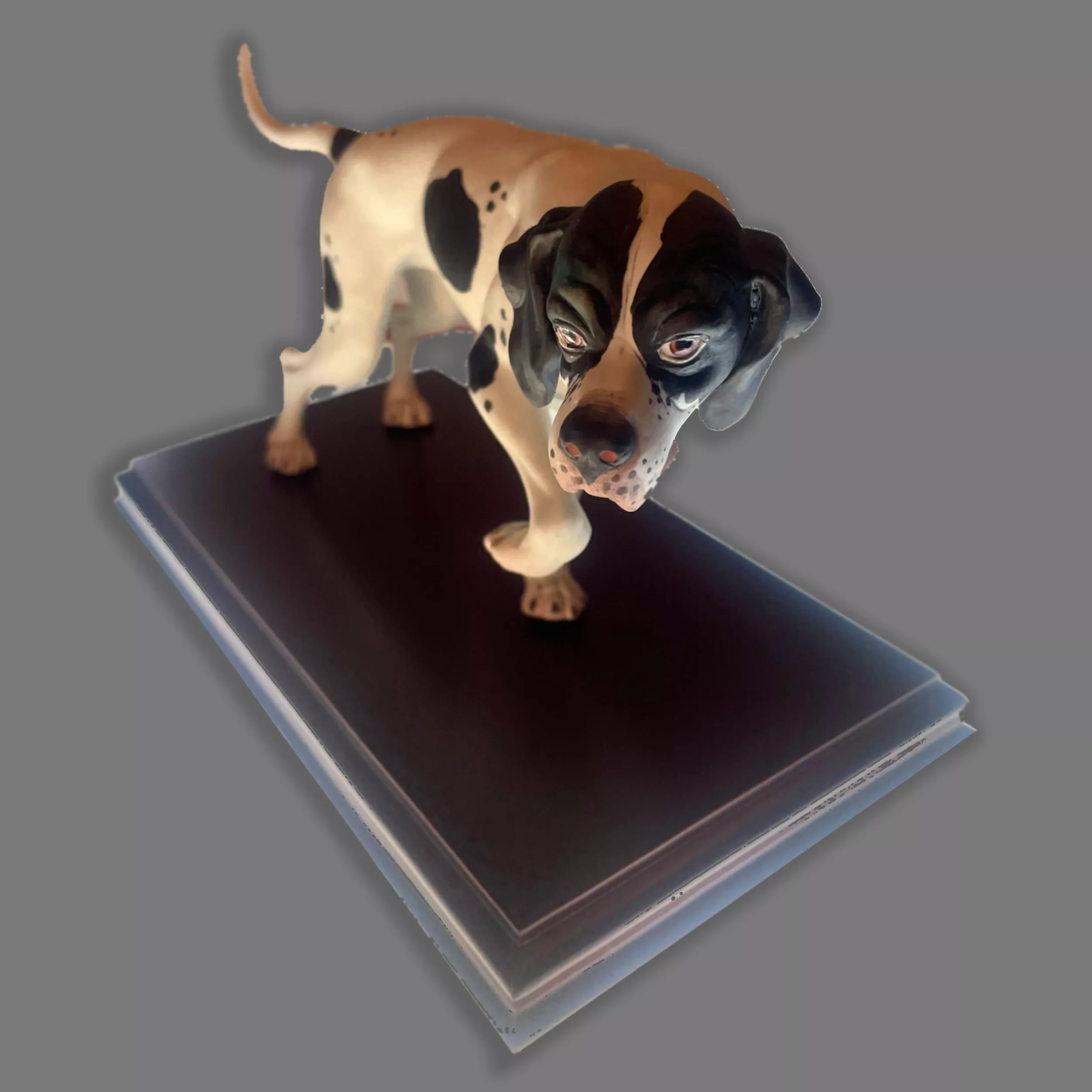 figura de porcelana nuevo buen retiro perro pointer