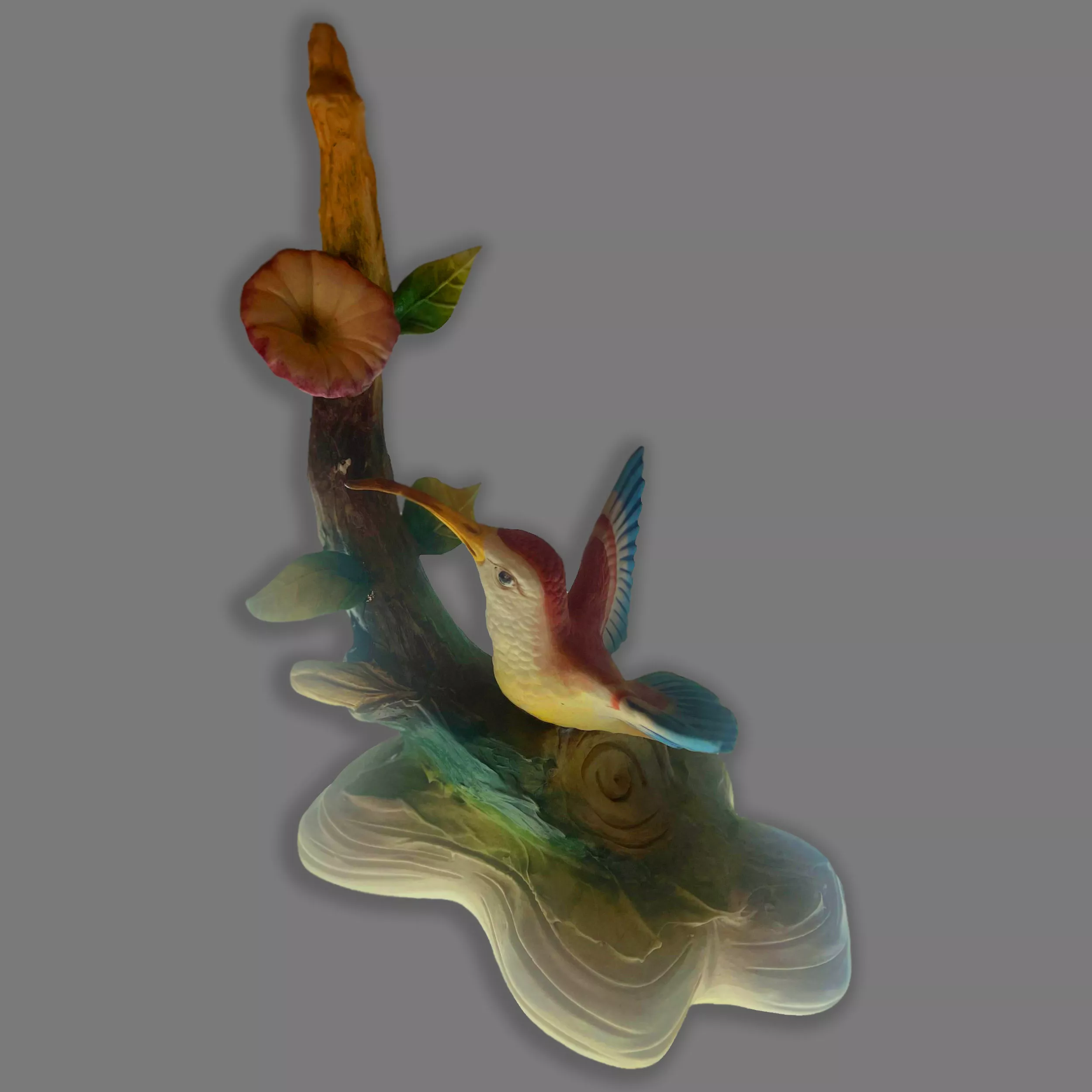 figura porcelana nuevo buen retiro colibri 16 02