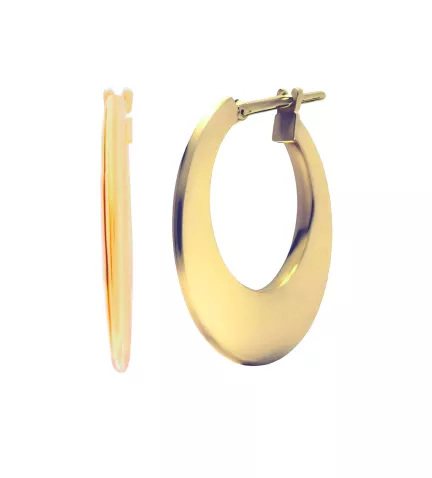 pendientes tipo aros en disminucion oro 18 ktes