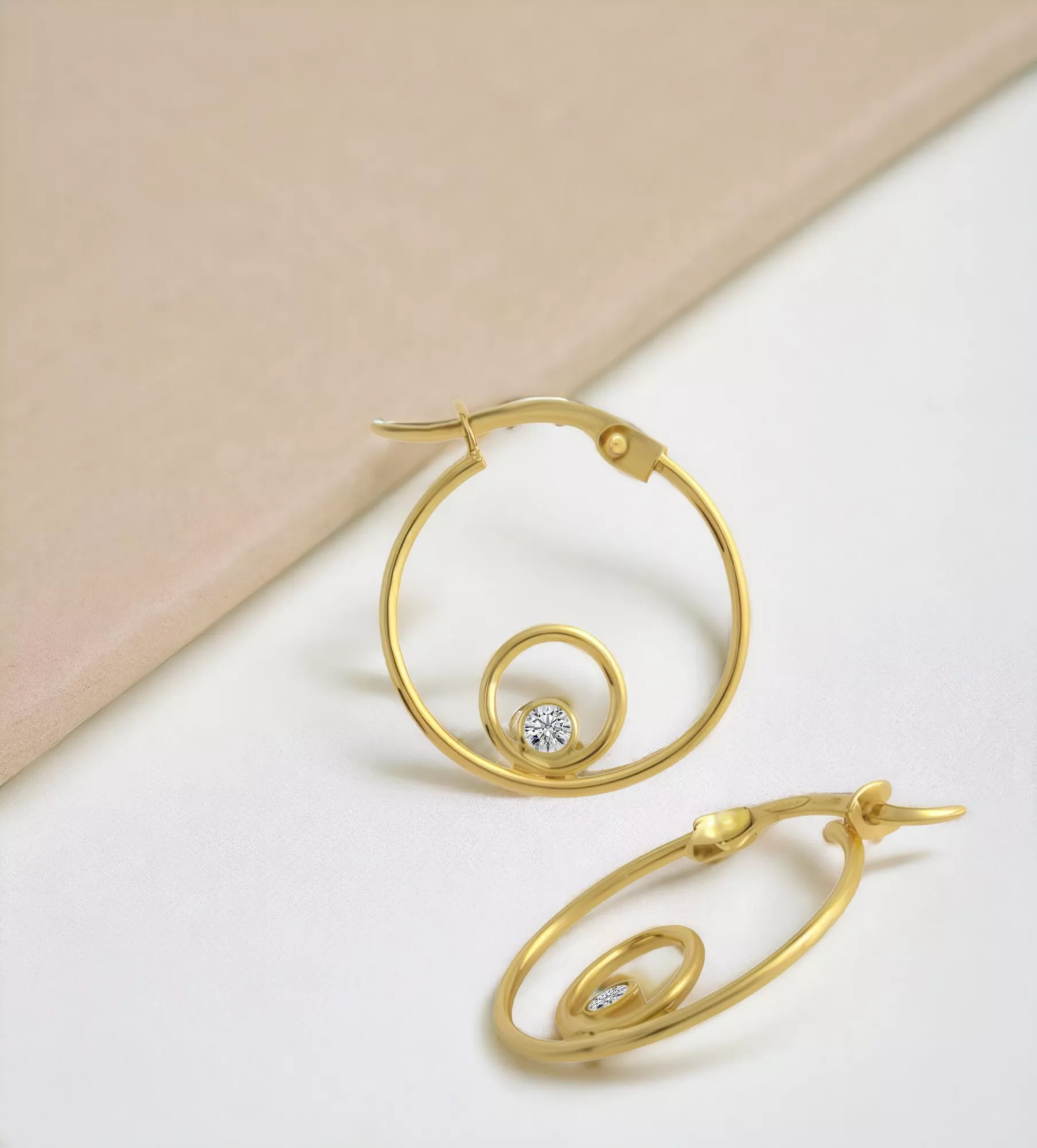 Pendientes oro 18 ktes criollas dos círculos 243_401-01630-15 Pendientes oro 18 ktes criollas dos círculos 243_401-01630-15 - Imagen 6