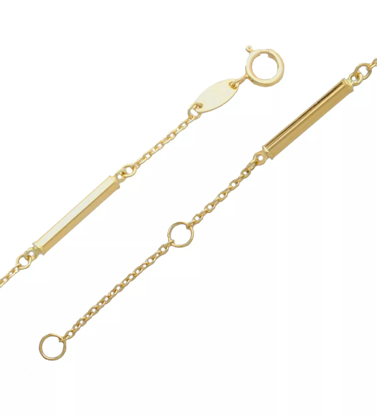 Pulsera de oro 18K entrepiezas cilíndricas 243_401-01319-P Pulsera de oro 18K entrepiezas cilíndricas 243_401-01319-P - Imagen 2