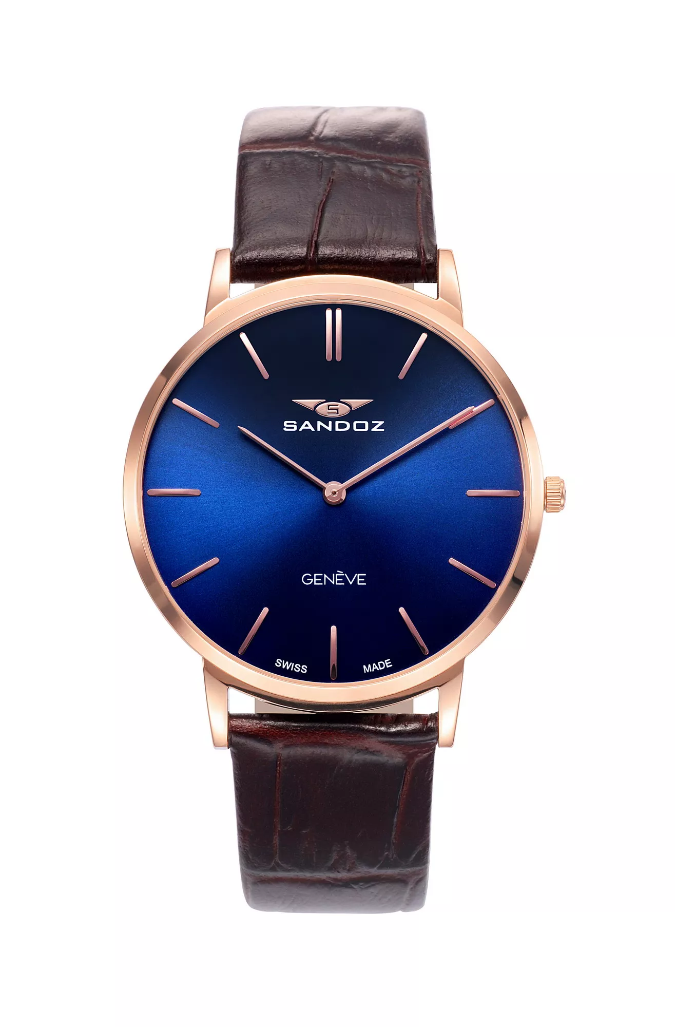 Reloj Sandoz colección Classic extraplano acero chapado