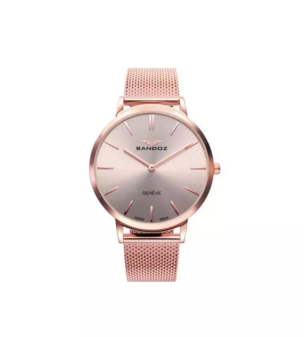 Reloj de acero chapado Sandoz mujer 2 81350-97
