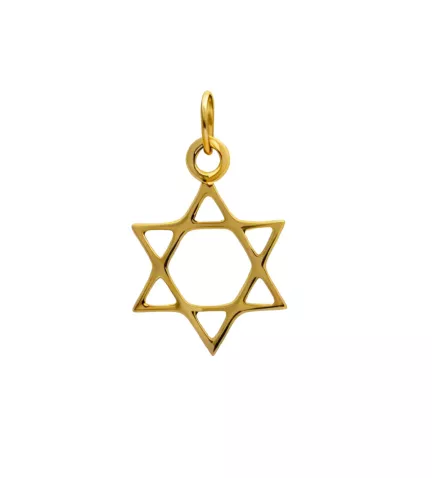 estrella de david oro 18 kilates
