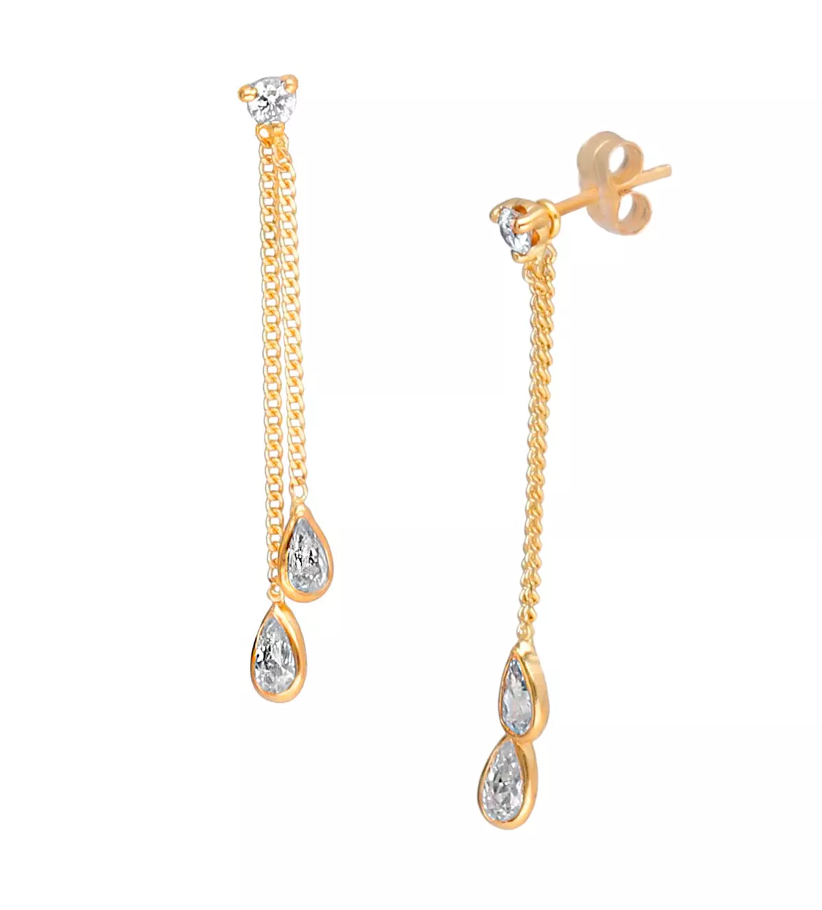 Pendientes oro 18k Destellos Dorados 002_56136-P Pendientes oro 18k Destellos Dorados 002_56136-P - Imagen 3