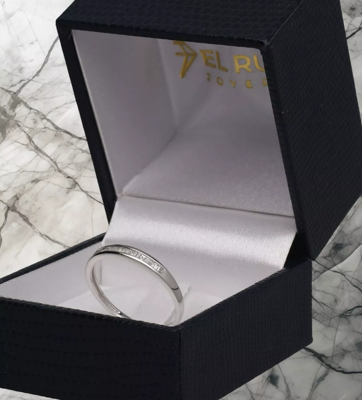 Anillo de compromiso oro blanco Aura Blanca Anillo de compromiso oro blanco Aura Blanca - Imagen 8