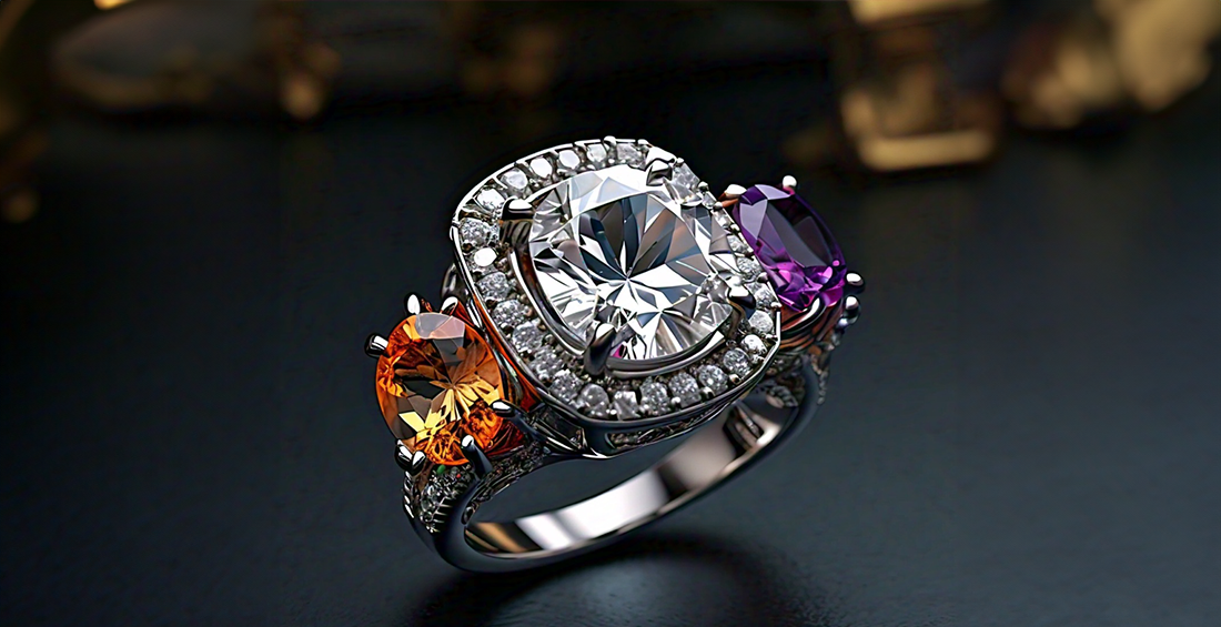 Anillos de compromiso de tres piedraspost