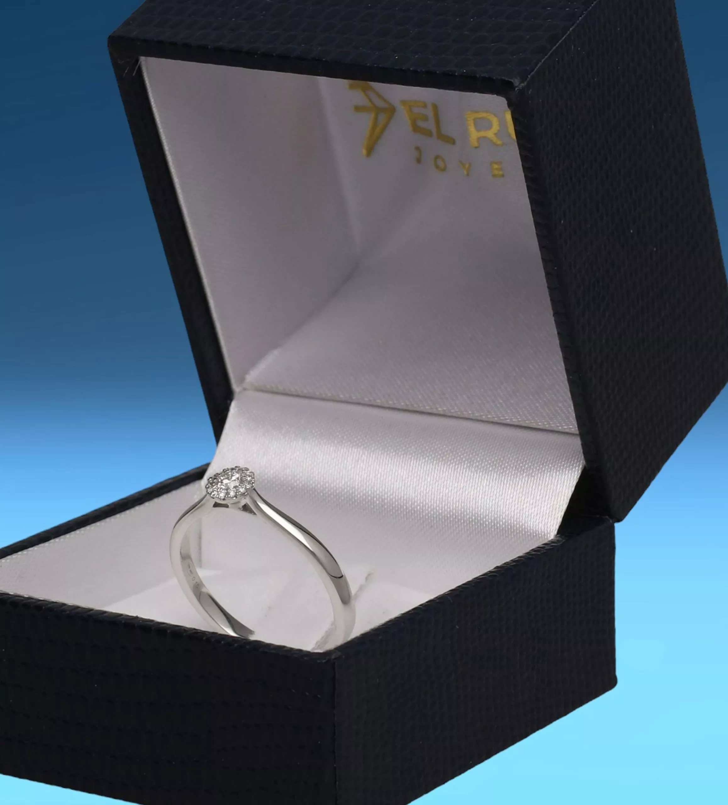 Anillo de compromiso oro blanco 14 Deseos Anillo de compromiso oro blanco 14 Deseos - Imagen 7