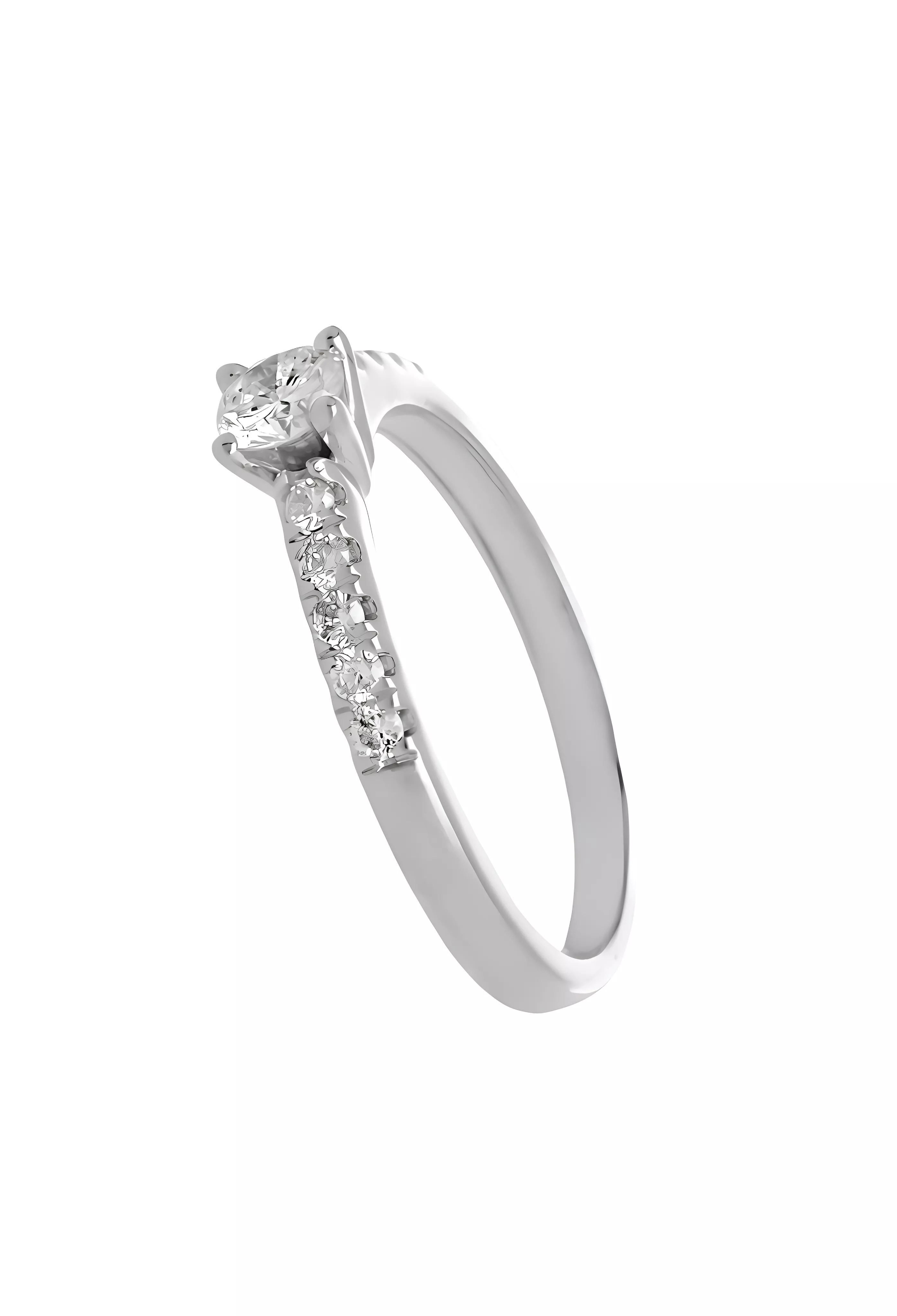 Anillo de compromiso oro blanco Sinfonía de Luz Anillo de compromiso oro blanco Sinfonía de Luz - Imagen 3