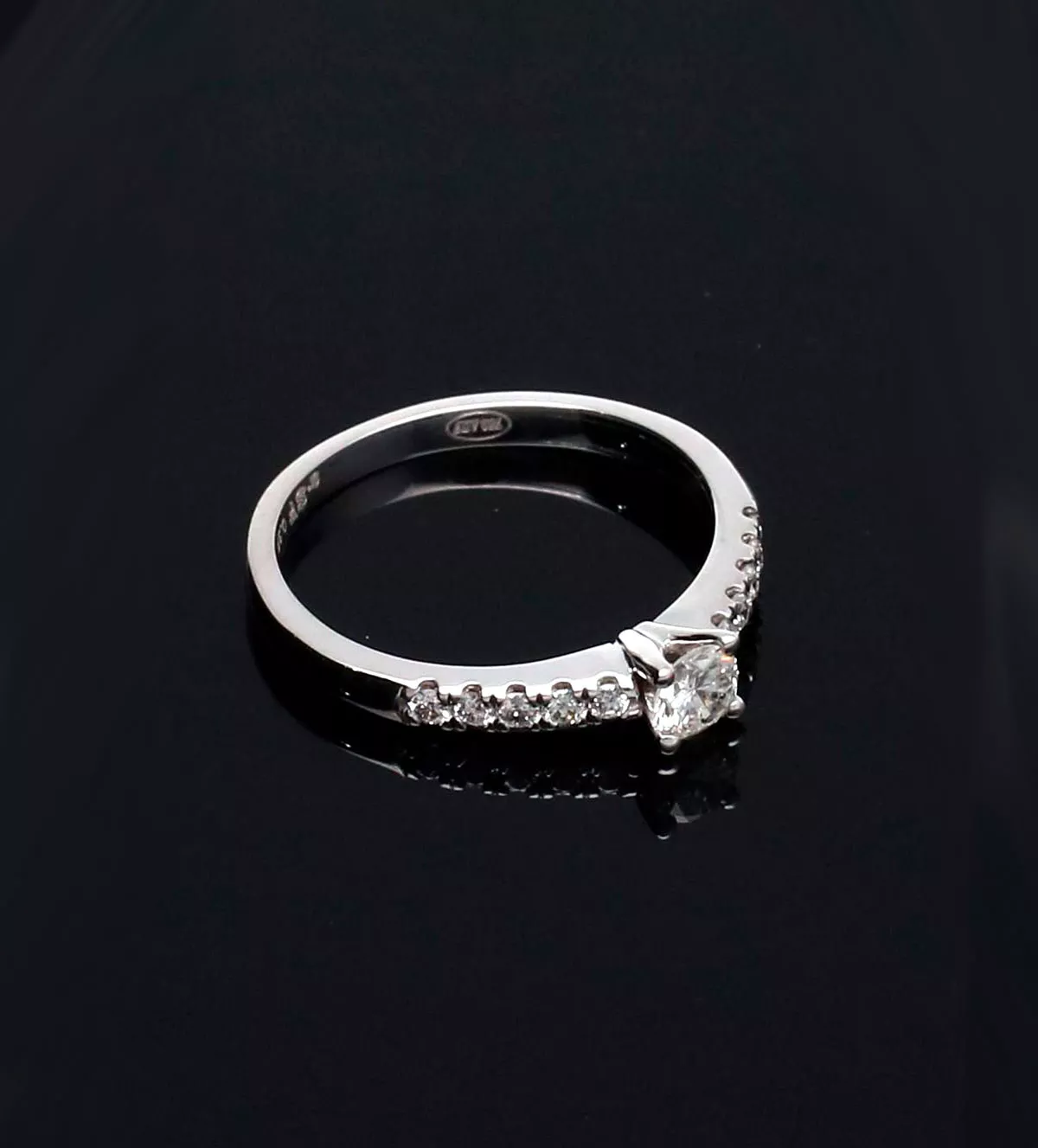 Anillo de compromiso oro blanco Sinfonía de Luz Anillo de compromiso oro blanco Sinfonía de Luz - Imagen 6