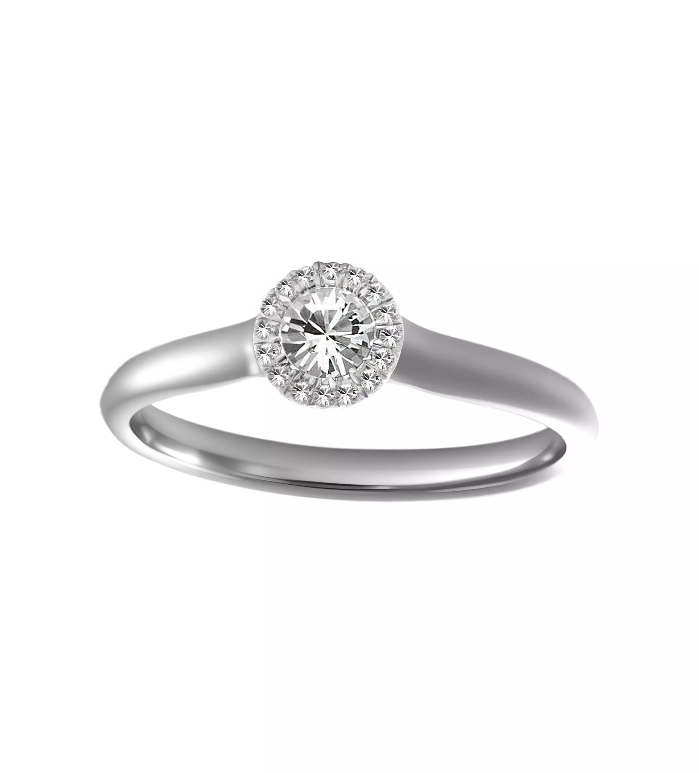 Anillo de compromiso oro blanco Lucero Eterno anillo de compromiso lucero eterno oro blanco y diamantes