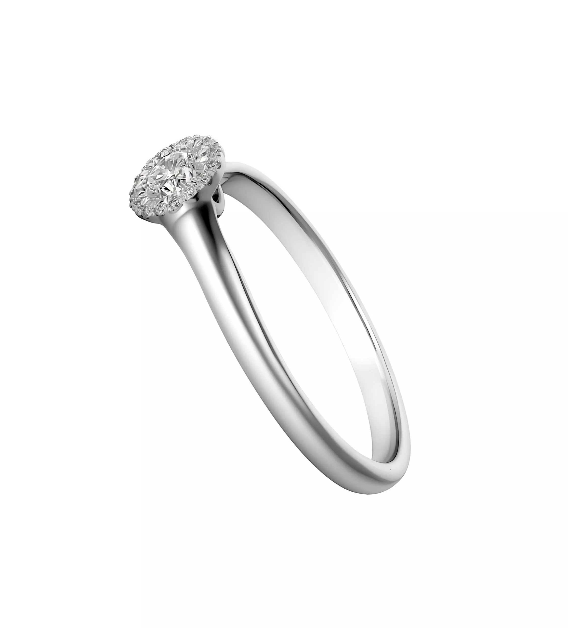 Anillo de compromiso oro blanco Lucero Eterno Anillo de compromiso oro blanco Lucero Eterno - Imagen 4