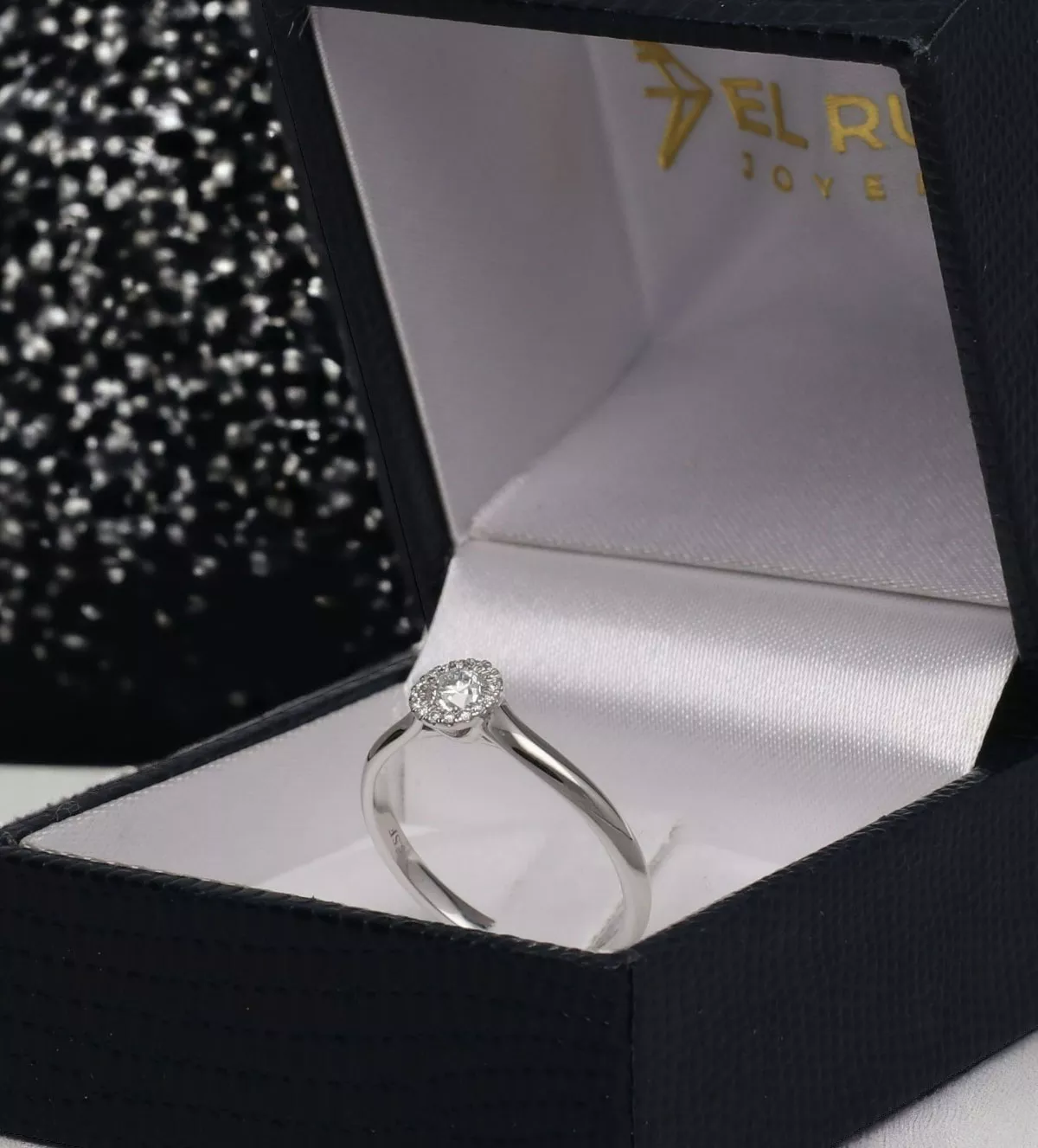 Anillo de compromiso oro blanco Lucero Eterno Anillo de compromiso oro blanco Lucero Eterno - Imagen 7