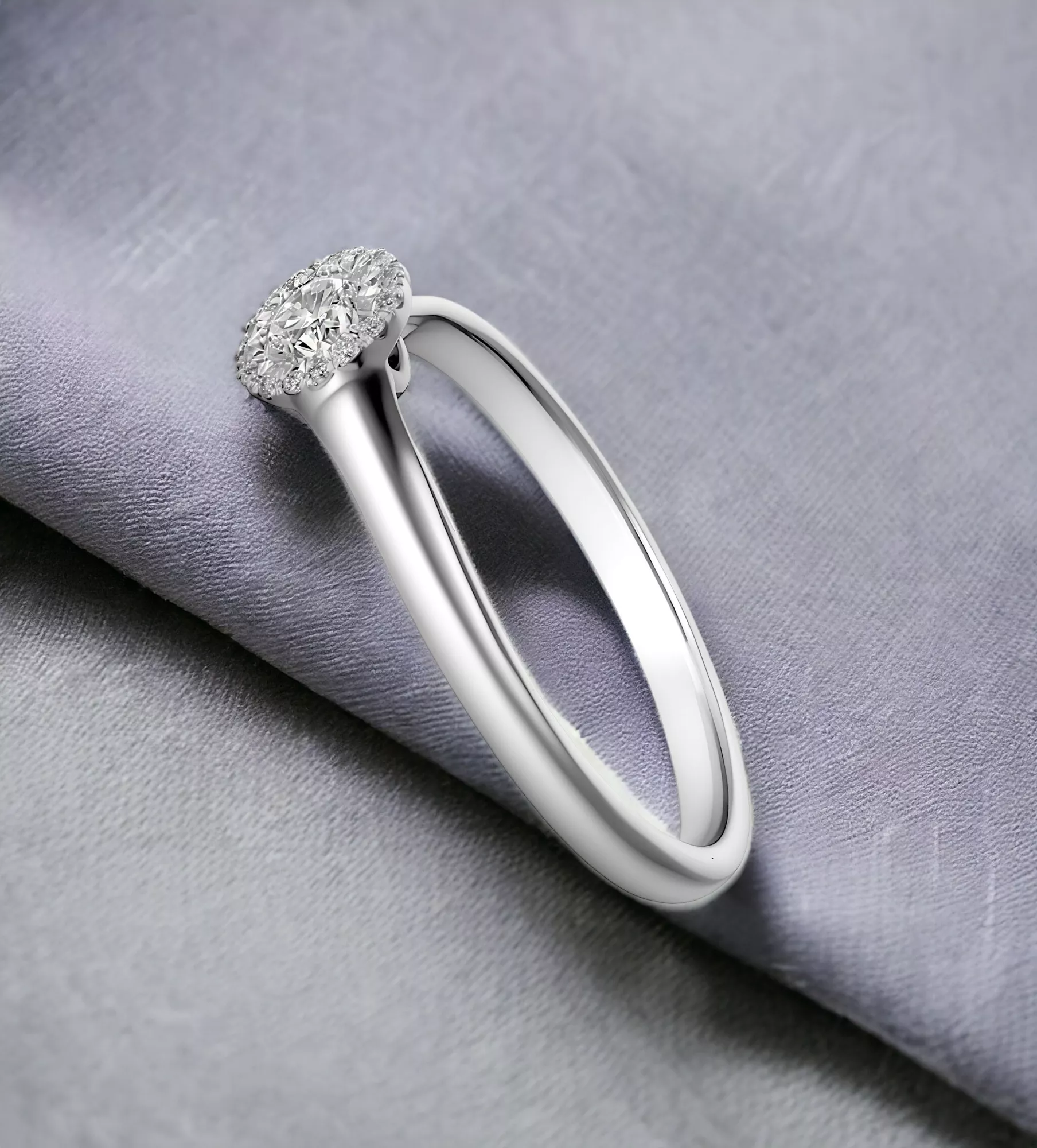 Anillo de compromiso oro blanco Lucero Eterno Anillo de compromiso oro blanco Lucero Eterno - Imagen 8