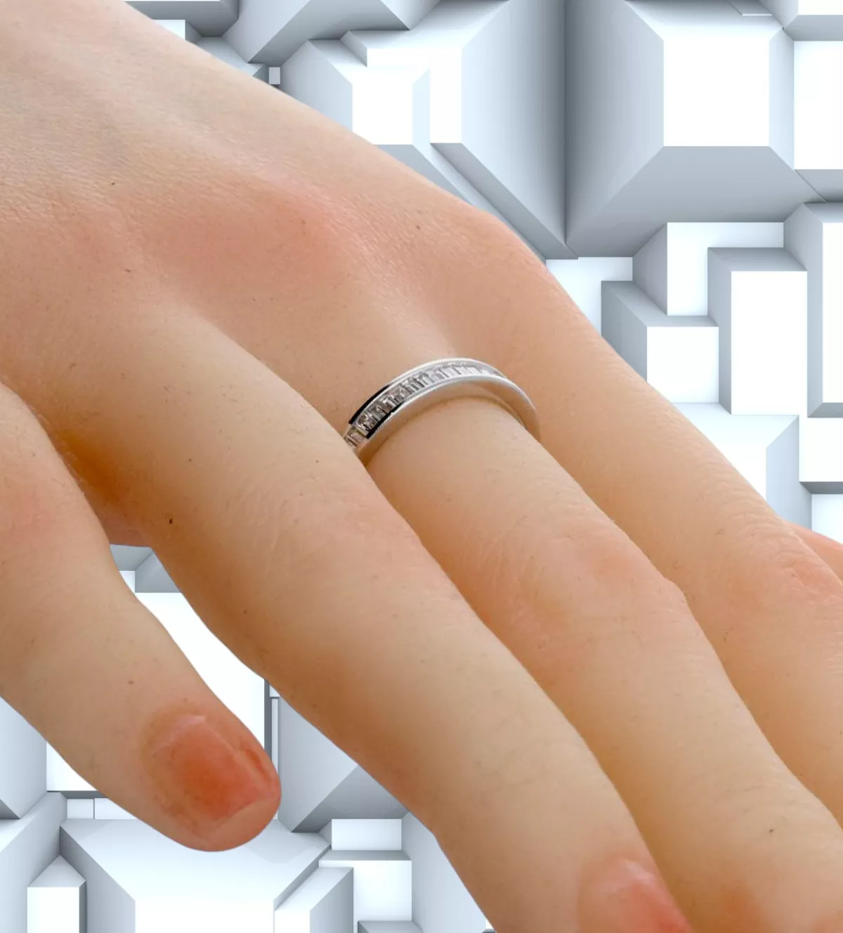 Anillo de compromiso oro blanco Eterno Resplandor Anillo de compromiso oro blanco Eterno Resplandor - Imagen 4