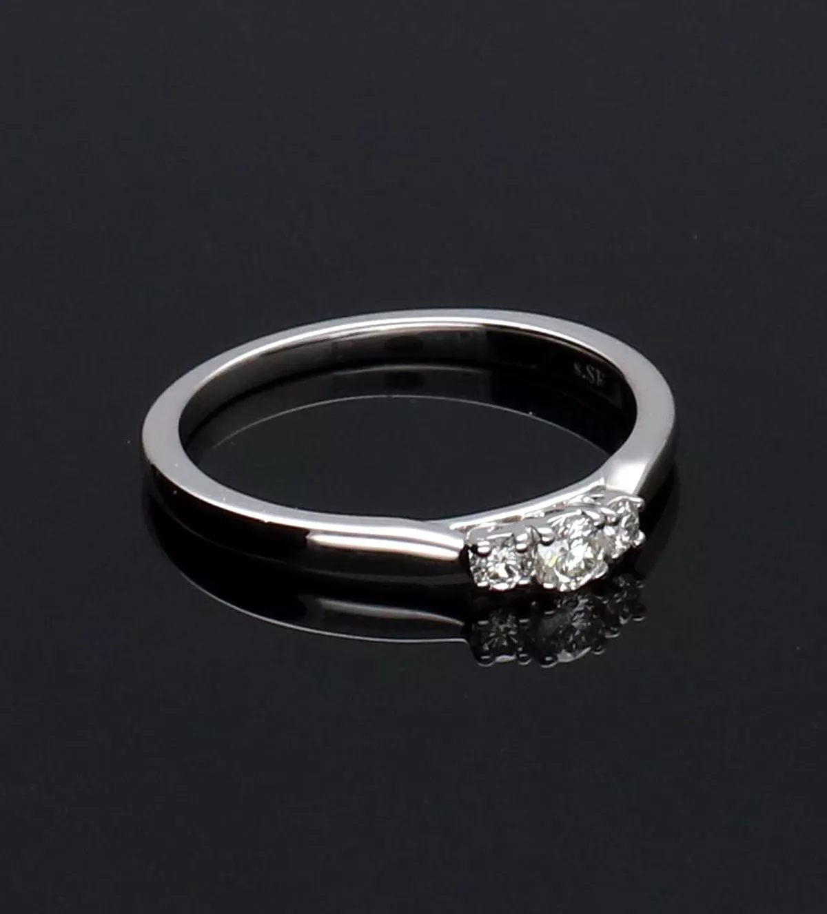 Anillo de compromiso oro blanco Te Amo Infinito Anillo de compromiso oro blanco Te Amo Infinito - Imagen 5