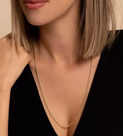 cadena de oro cordon salomonico de 60 cm de largo 243 604 00016 60 10