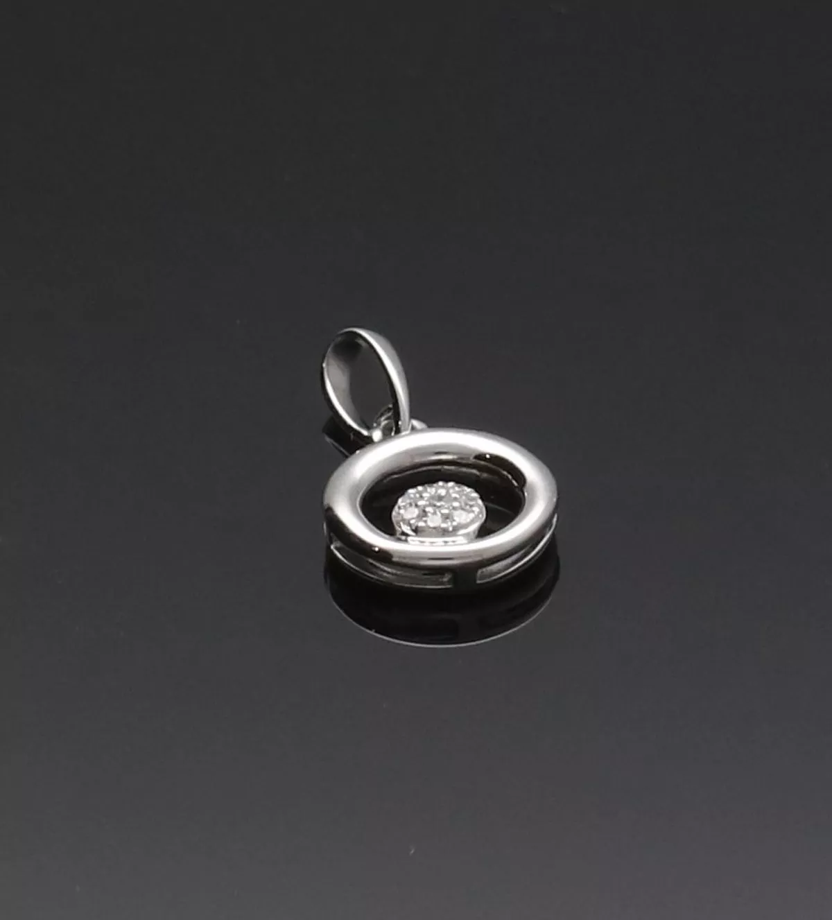 Colgante de oro blanco 18k con diamantes Ciclo de Diamantes Colgante de oro blanco 18k con diamantes Ciclo de Diamantes - Imagen 3