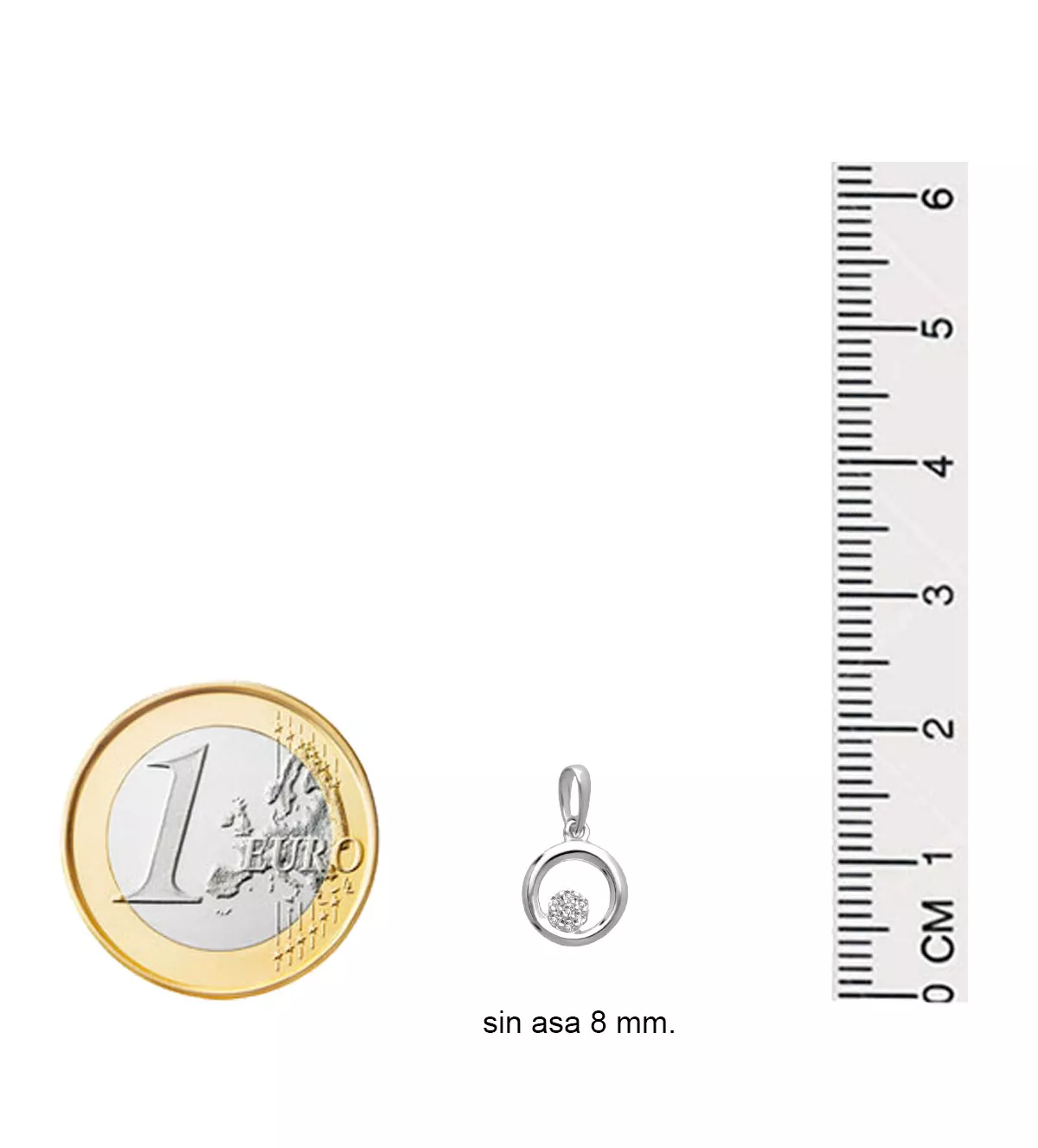 Colgante de oro blanco 18k con diamantes Ciclo de Diamantes Colgante de oro blanco 18k con diamantes Ciclo de Diamantes - Imagen 5