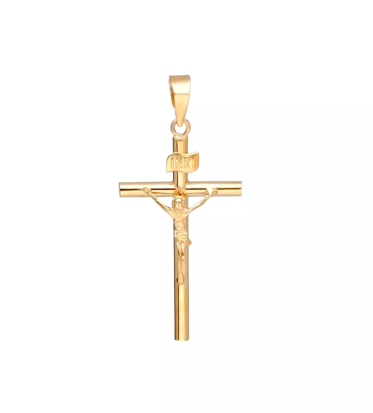 Cruz de oro amarillo 18kt Crucifijo 289_6417048CR cruz de oro crucifijo