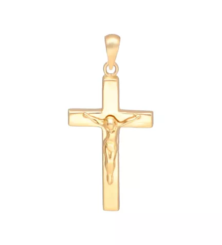 cruz oro amarillo 18 ktes crucifijo