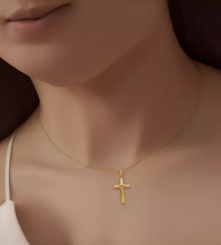 cruz de oro crucifijo 289 6419111CR 10