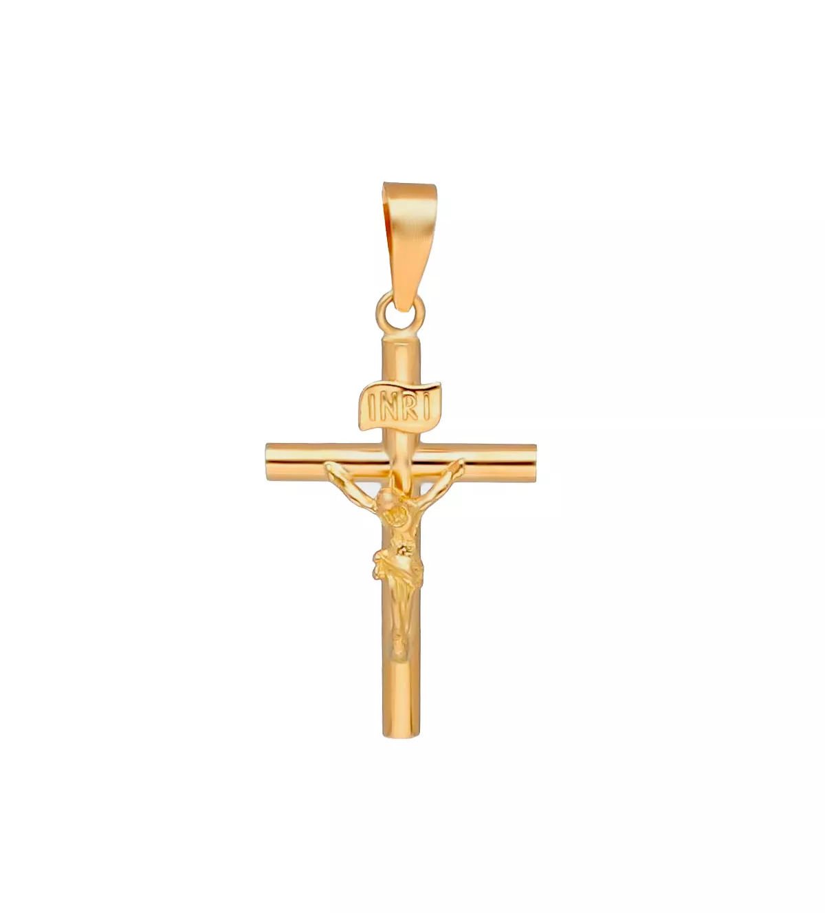 Cruz de oro amarillo 18kt Crucifijo 289_6417046CR cruz de oro crucifijo