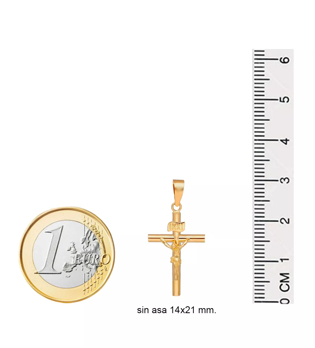 Cruz de oro amarillo 18kt Crucifijo 289_6417046CR Cruz de oro amarillo 18kt Crucifijo 289_6417046CR - Imagen 4