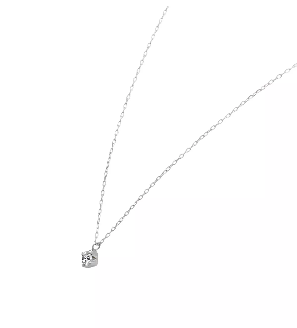 gargantilla oro blanco 18k con circonita 289 0490004COB 01