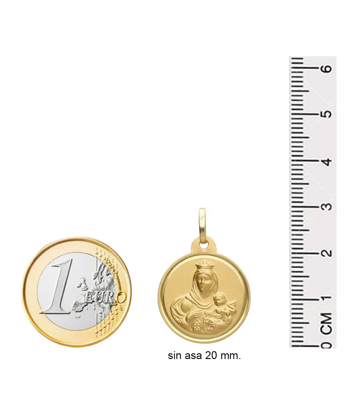 Medalla de oro 18k escapulario Virgen del Carmen y Sagrado Corazón 289_6150114 Medalla de oro 18k escapulario Virgen del Carmen y Sagrado Corazón 289_6150114 - Imagen 4