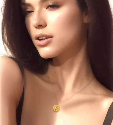 medalla oro 18k escapulario de 28 mm 268 ME1 16 18 10