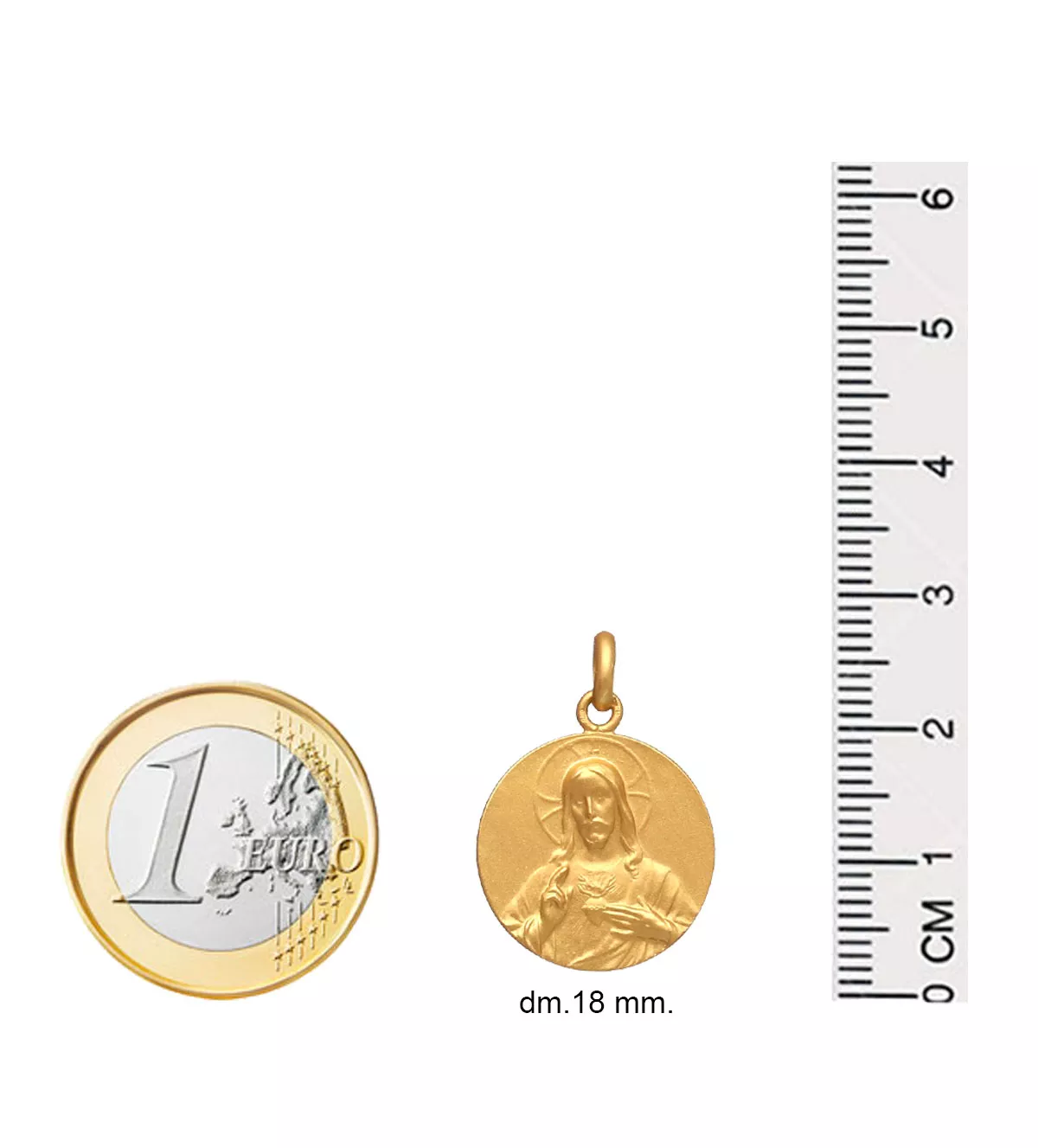 Medalla de oro 18k Escapulario Virgen del Carmen y Sagrado Corazón 268_ME-1-16-18 Medalla de oro 18k Escapulario Virgen del Carmen y Sagrado Corazón 268_ME-1-16-18 - Imagen 4