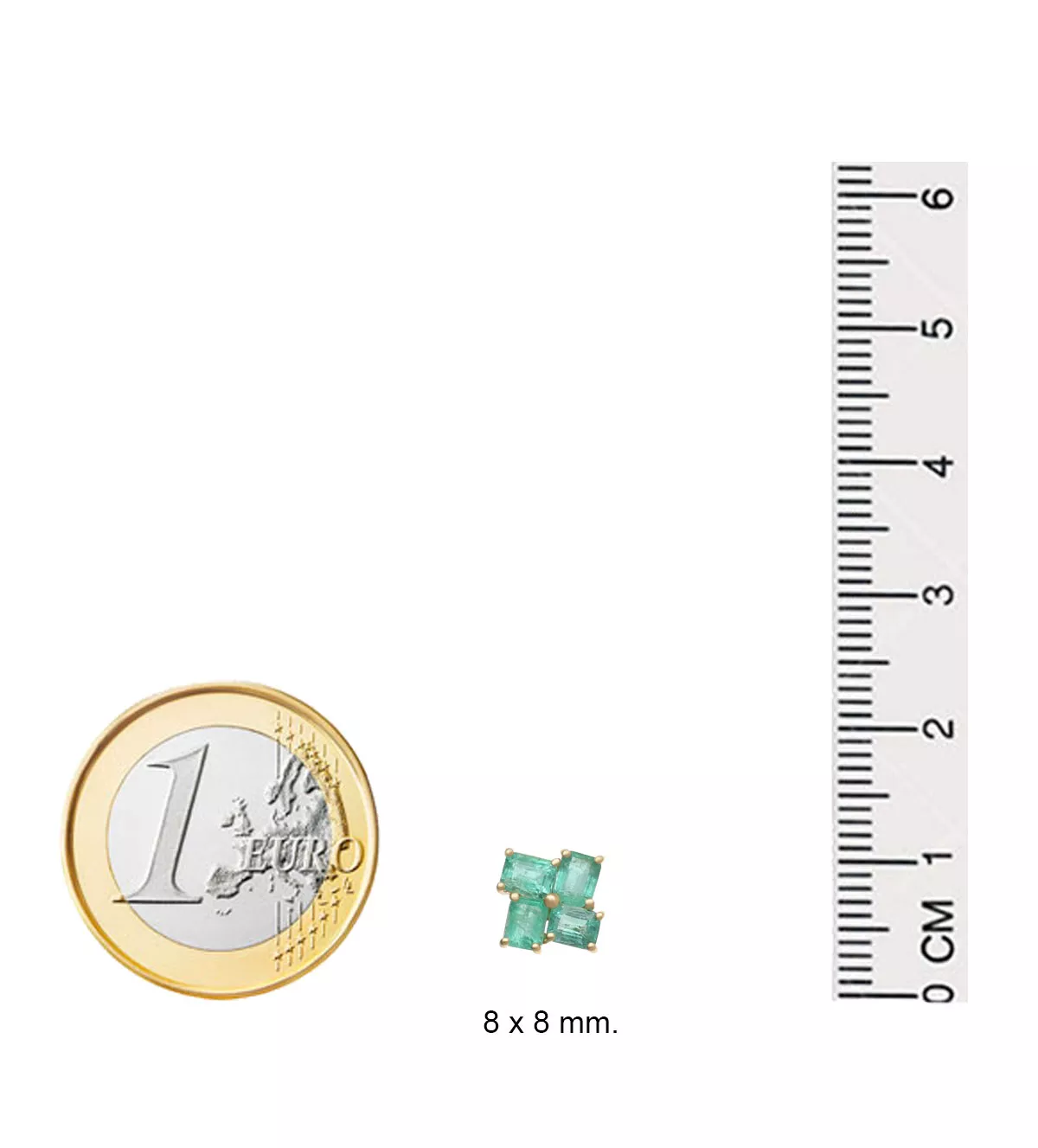 Pendientes de oro 18k y Esmeraldas "ESPERANZAS" Pendientes de oro 18k y Esmeraldas "ESPERANZAS" - Imagen 5