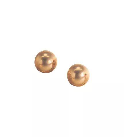 pendientes oro rosa 18k bolas de 4 mm