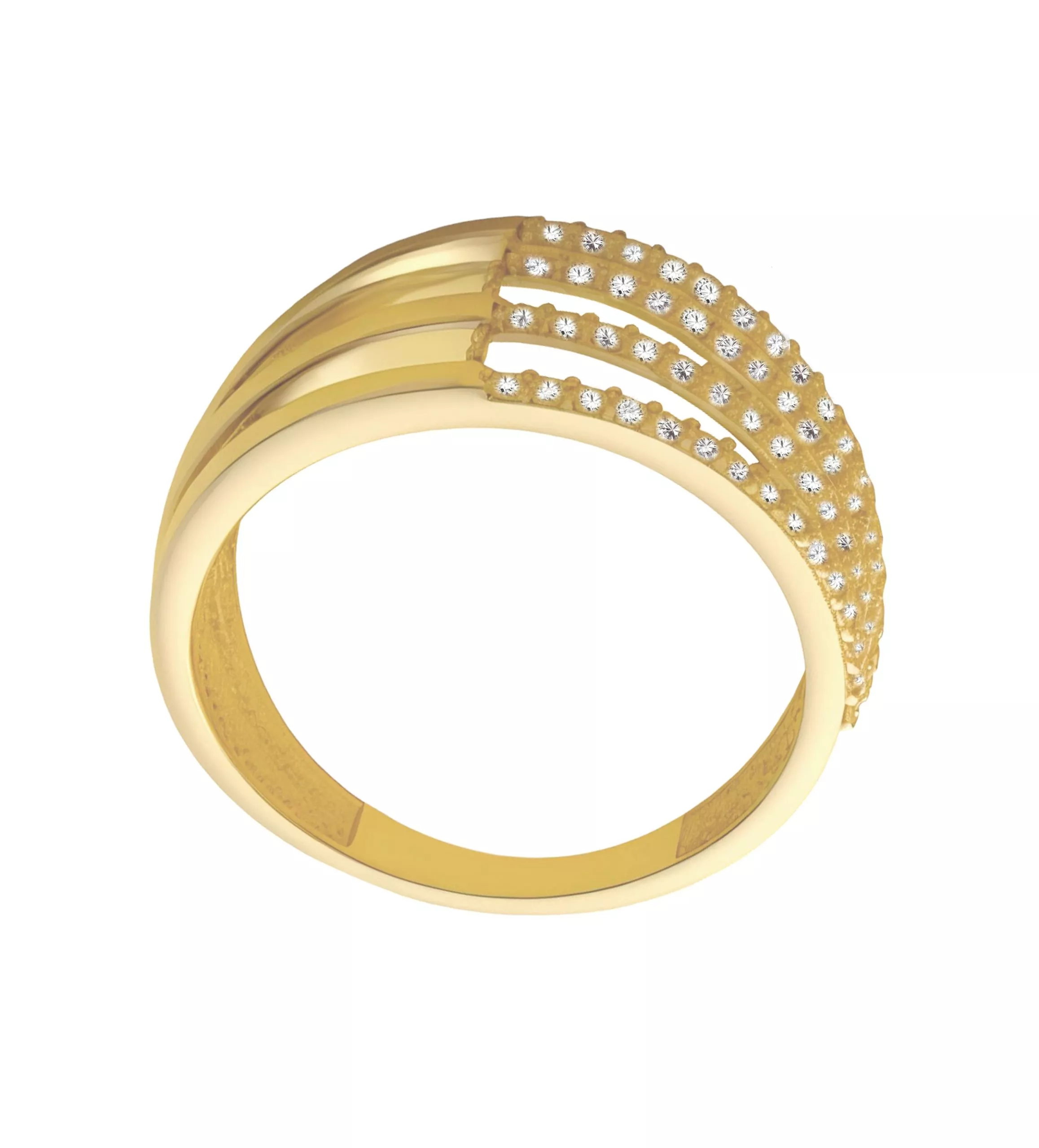 Anillo de oro amarillo 18k Jaula de Luz Anillo de oro amarillo 18k Jaula de Luz - Imagen 4