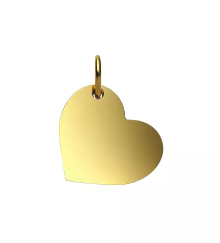 colgante de oro corazon