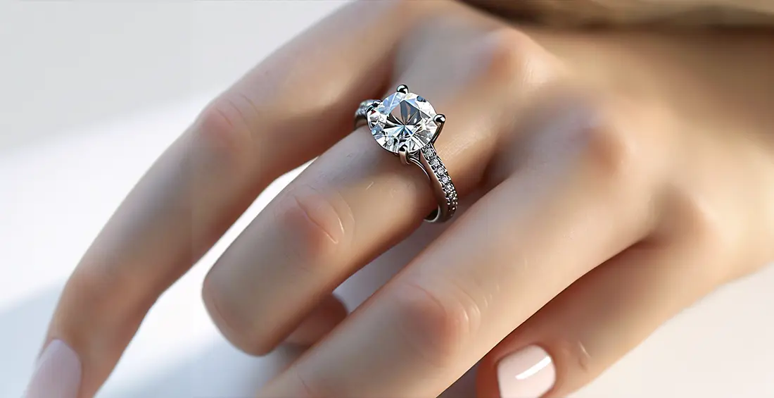 anillo decompromiso elegante