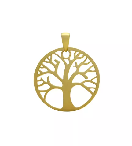 colgante de oro amarillo 9 ktes arbol de la vida