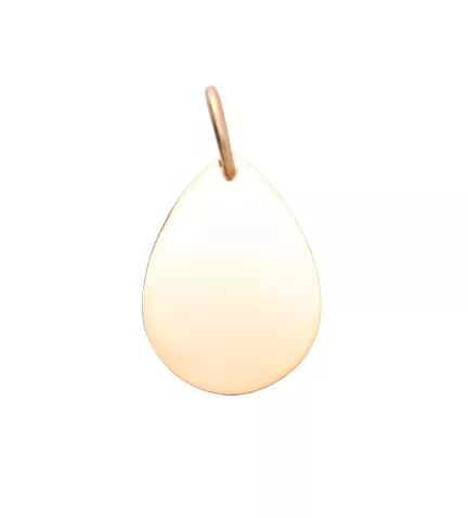 colgante de oro amarillo 18k forma de lagrima