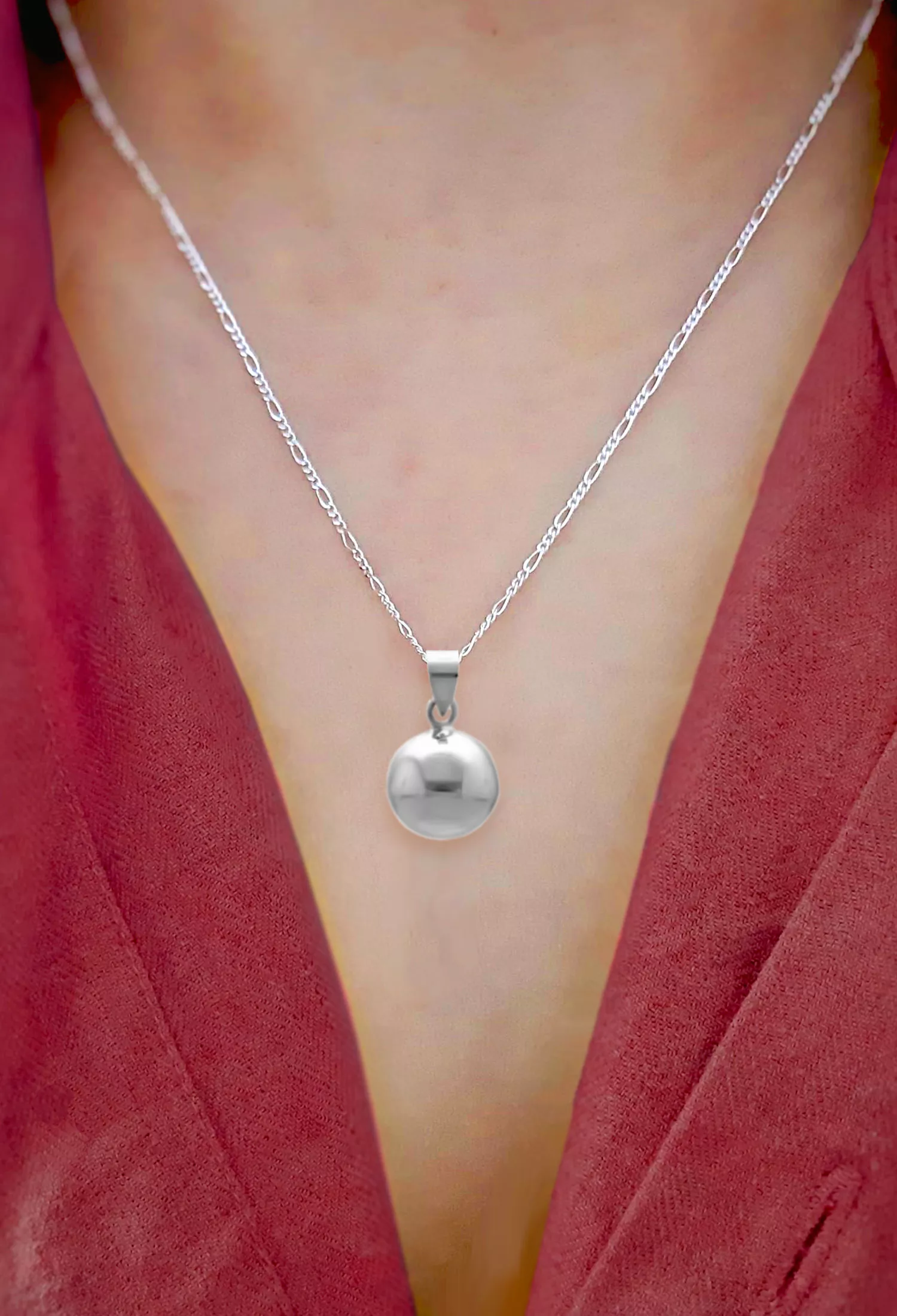 Colgante de plata llamador de ángeles 315-43462 colgante de plata llamador de angeles modelo