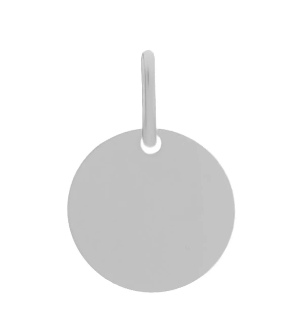 Disco de Plata para grabar 14 mm. chapa de identidad disco de 14 mm