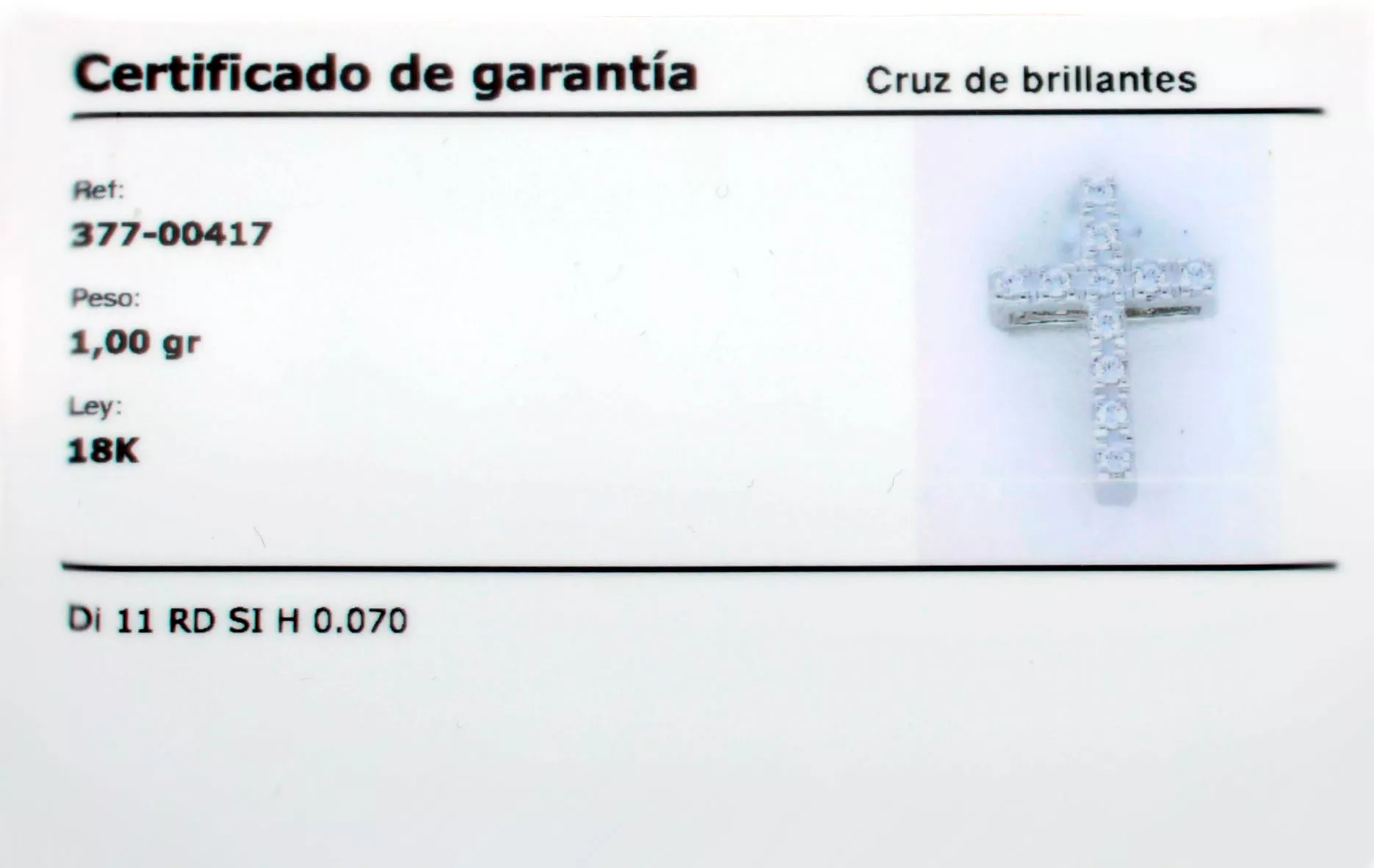 Gargantilla de oro blanco con diamantes "Pure Serenity" gargantilla de oro blanco con diamantes motivo cruz foto garantia