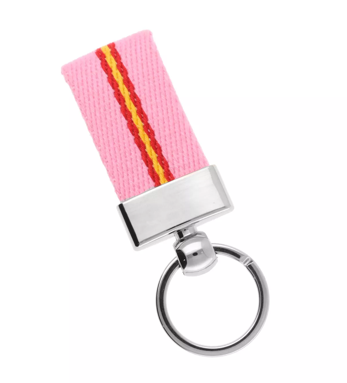 Llavero Bandera de España loneta rosa llavero bandera de españa loneta rosa