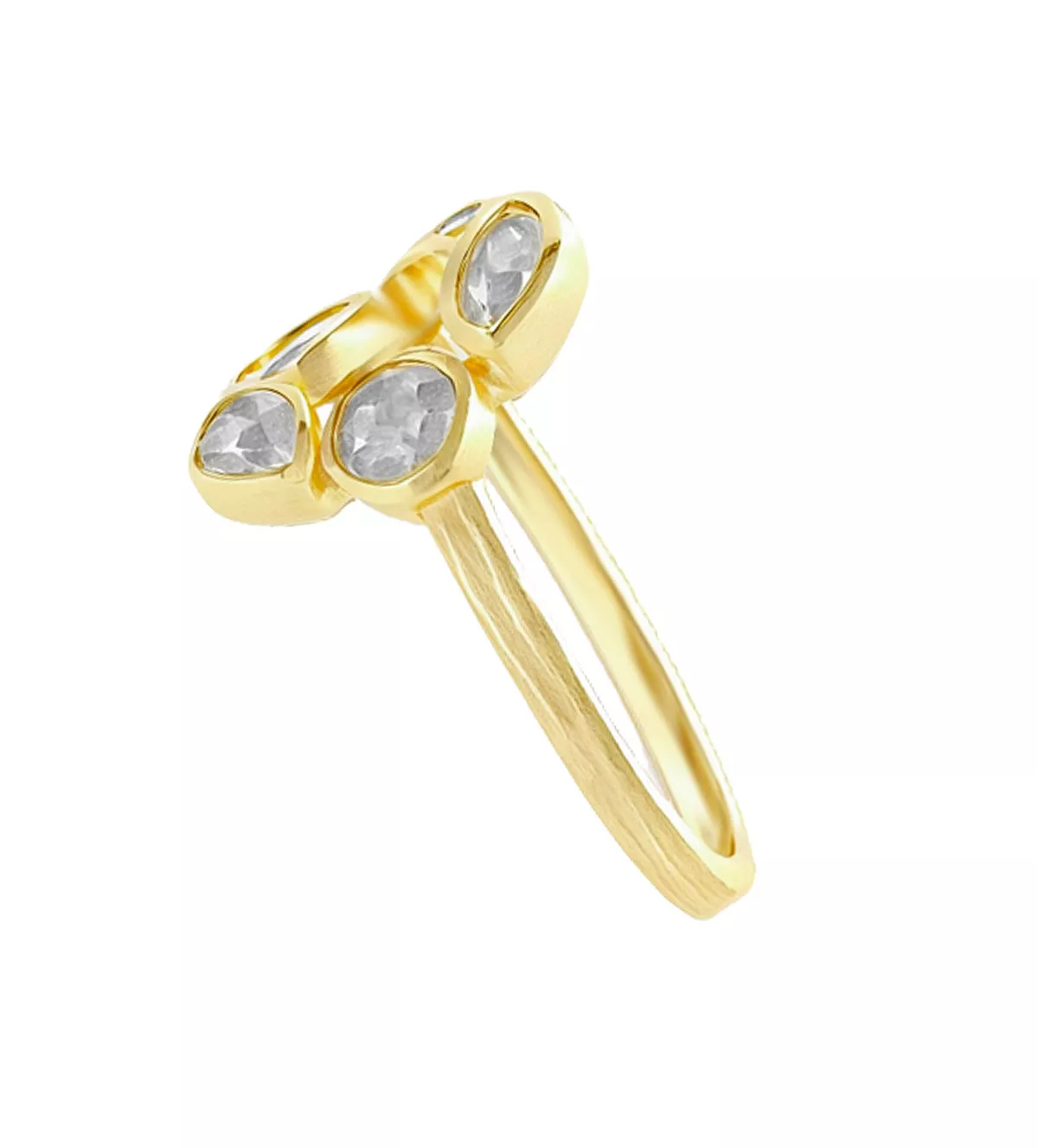 Anillo de plata chapada con labradoritas Jorge Revilla anillo de plata chapada con labradoritas toma lateral