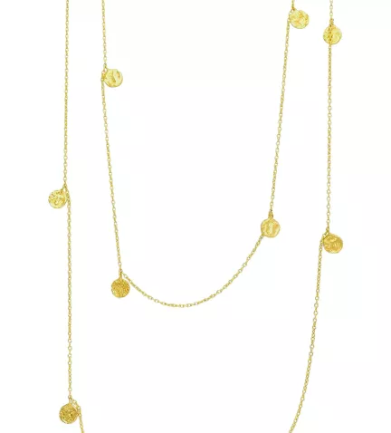 collar de plata marca jorge revilla 7 disc